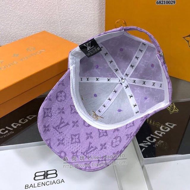 LV男女同款帽子 路易威登老花棒球帽  mm1024
